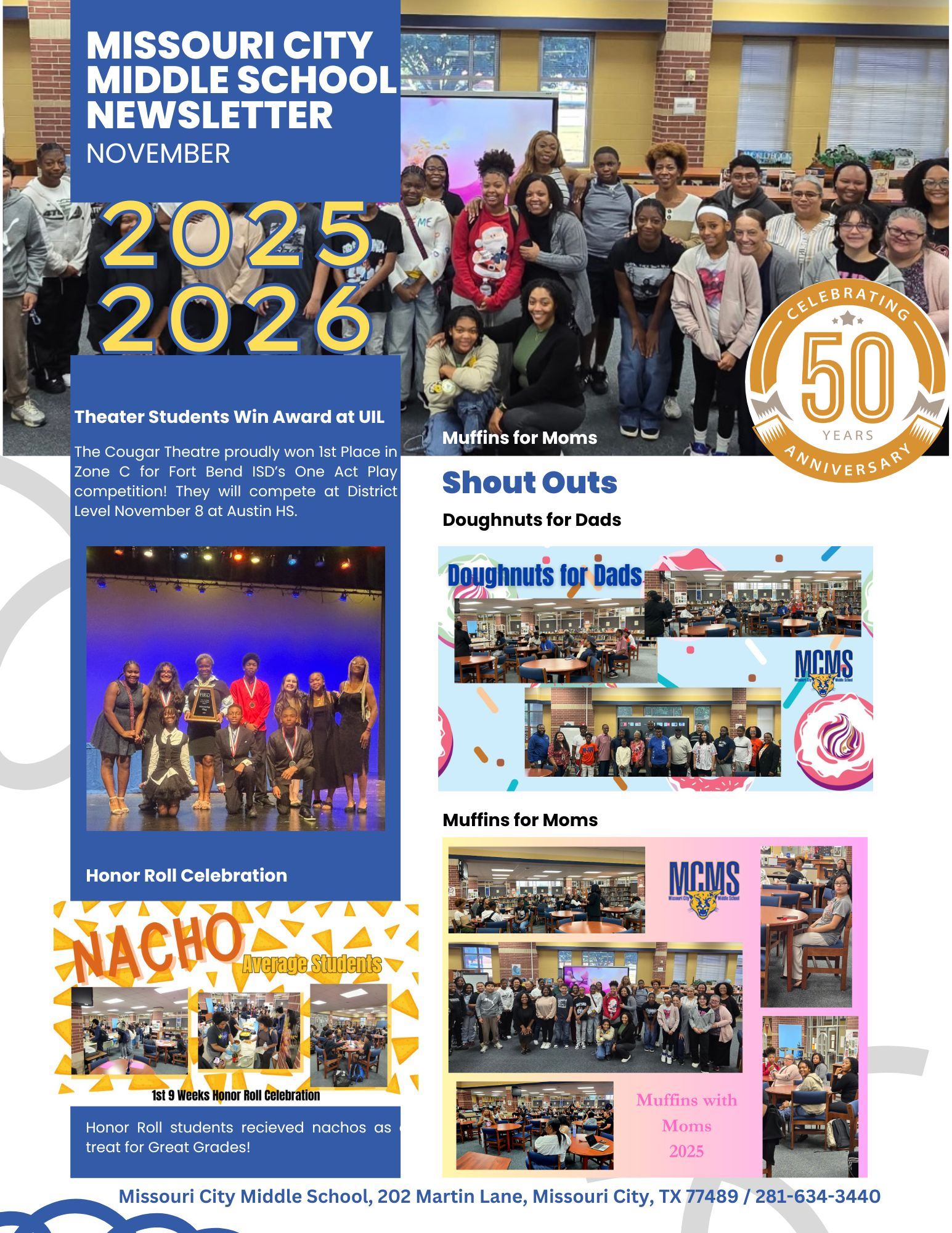 Missouri City Middle School Newsletter